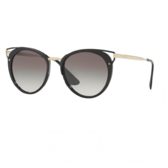 Prada Women’s Catwalk 66TS 1AB0A7 Sunglasses - Black/grey gradient - Picture 9 of 12